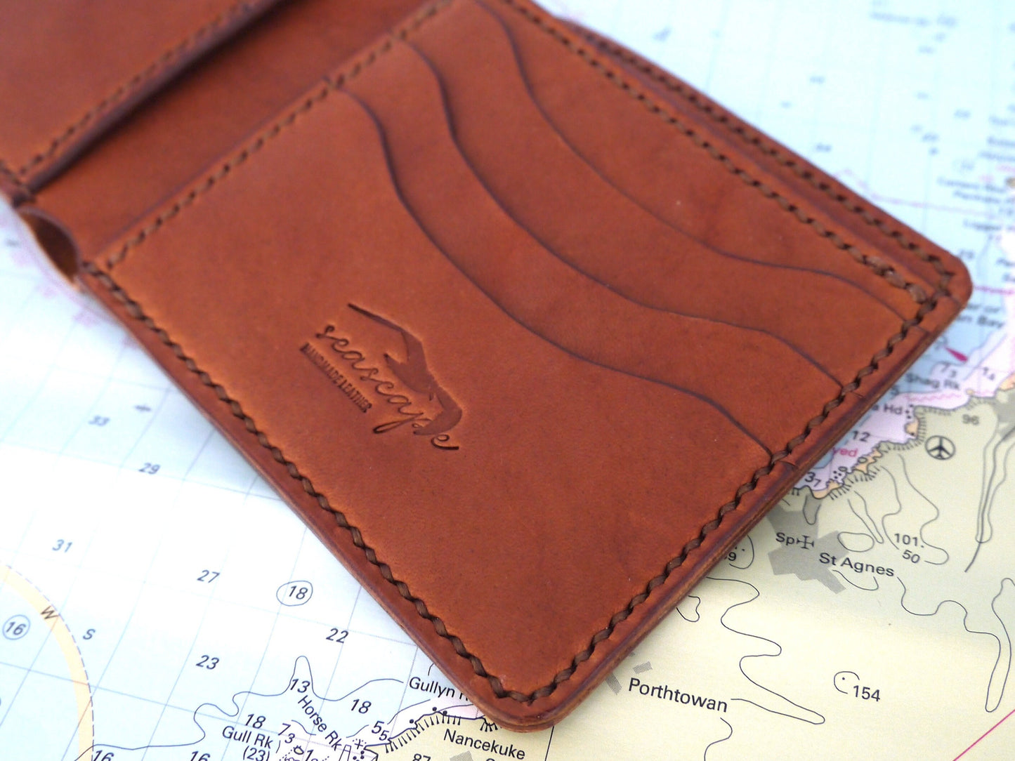 Seascape Leather wallet