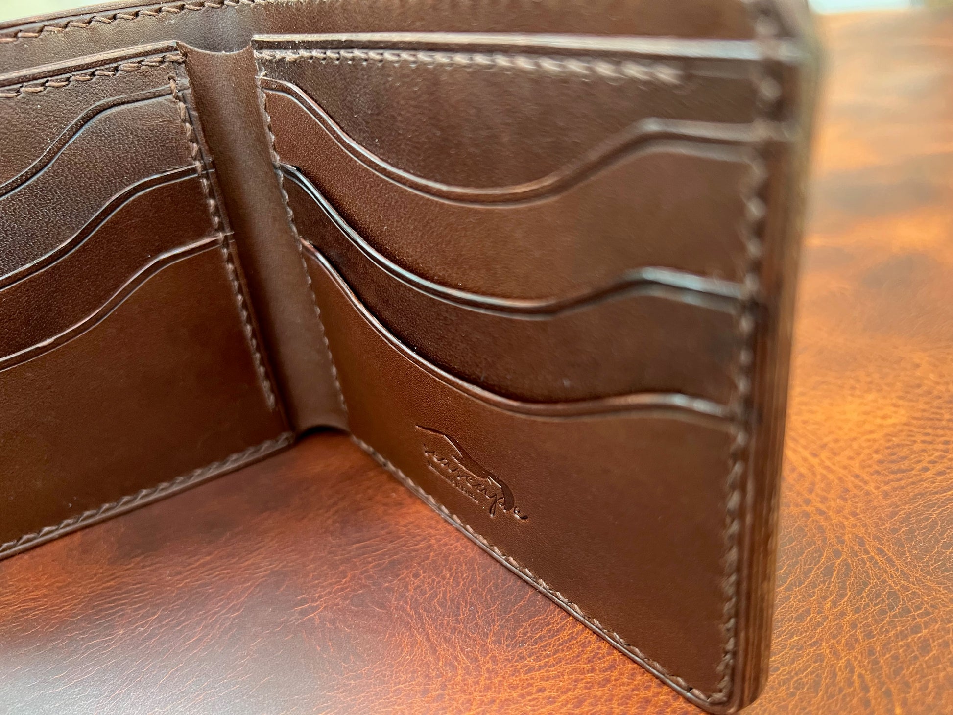 Hand stitched wallet