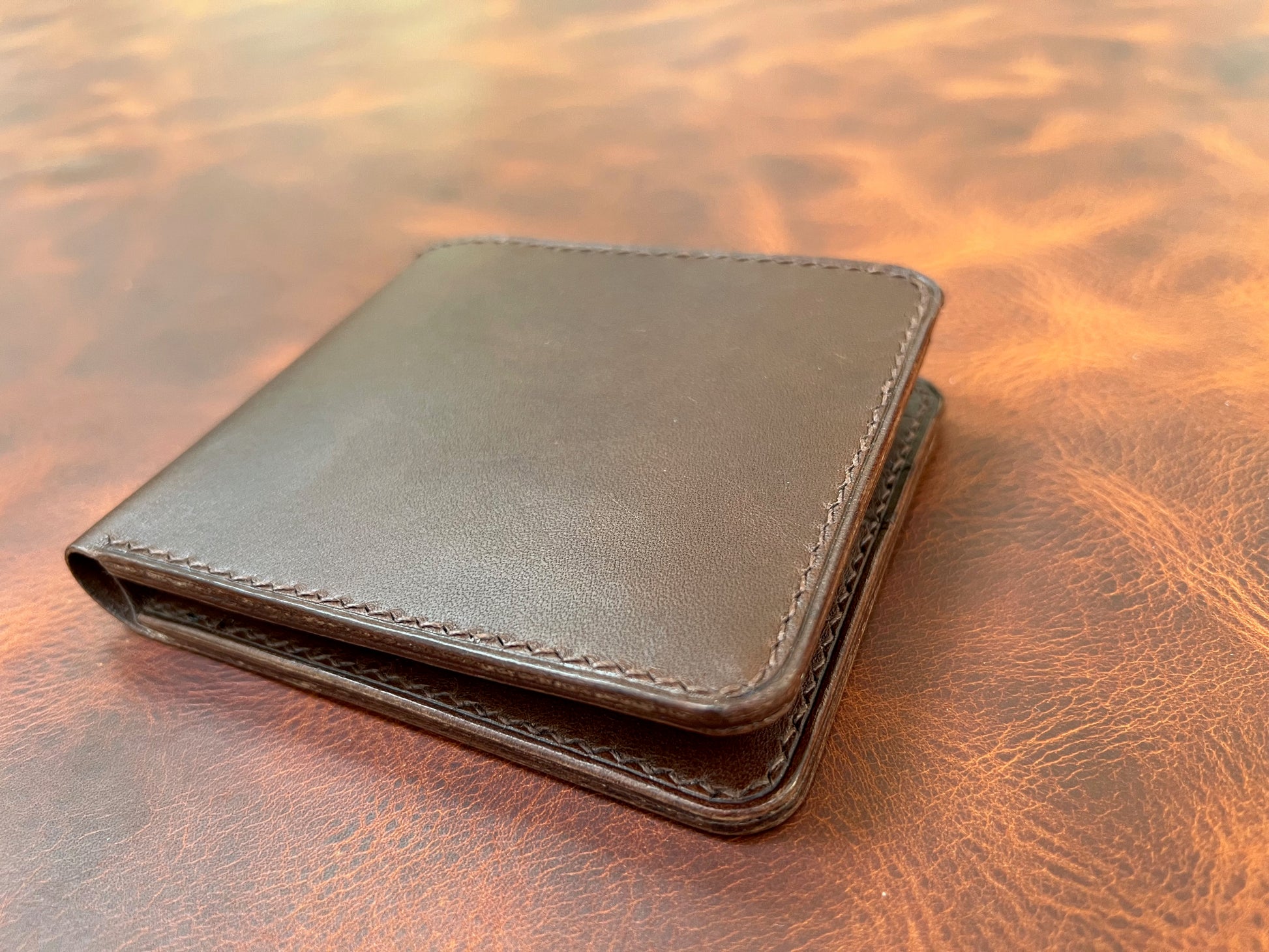 Bifold leather wallet