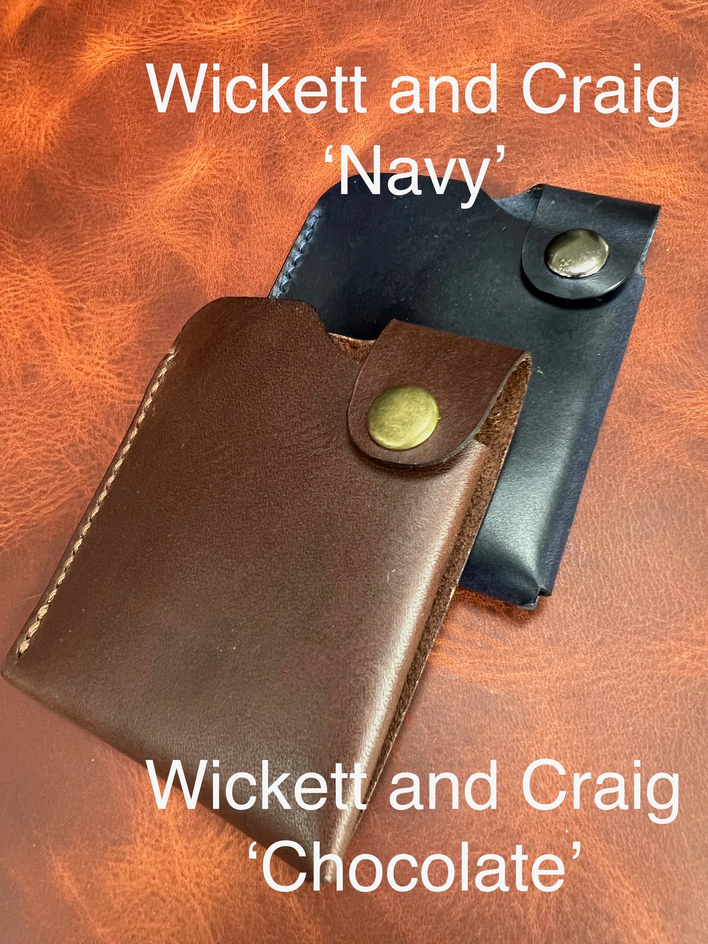 Bosun's leather wallet, minimalist handmade wallet