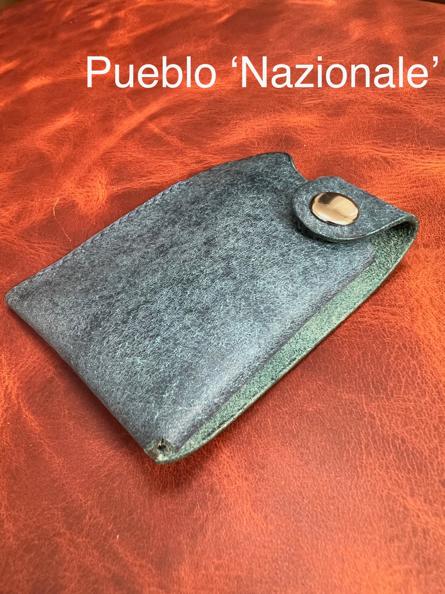Bosun's leather wallet, minimalist handmade wallet