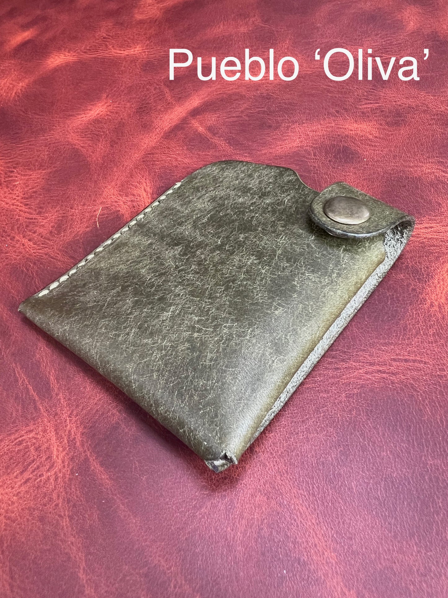 Bosun's leather wallet, minimalist handmade wallet