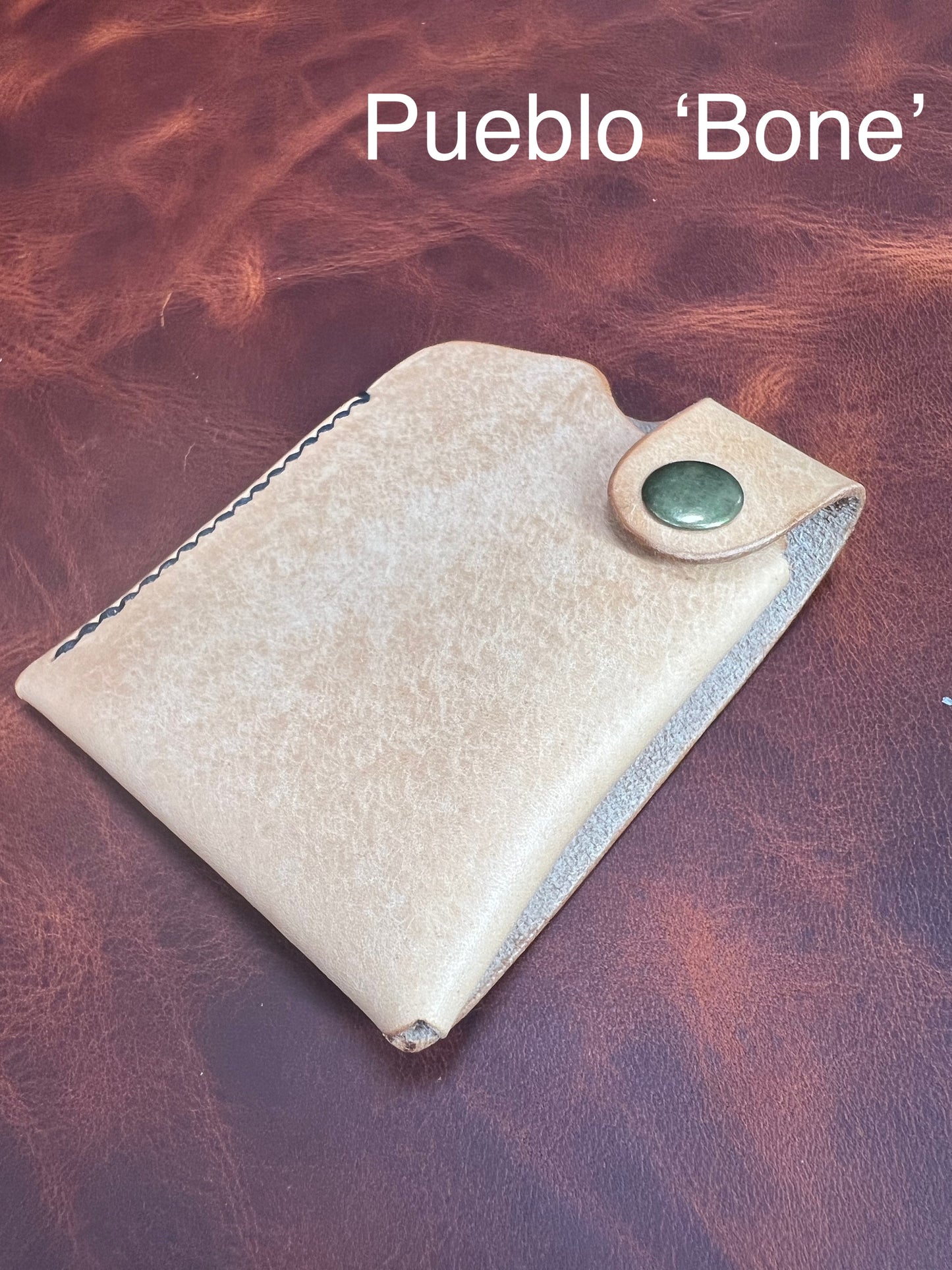 Bosun's leather wallet, minimalist handmade wallet