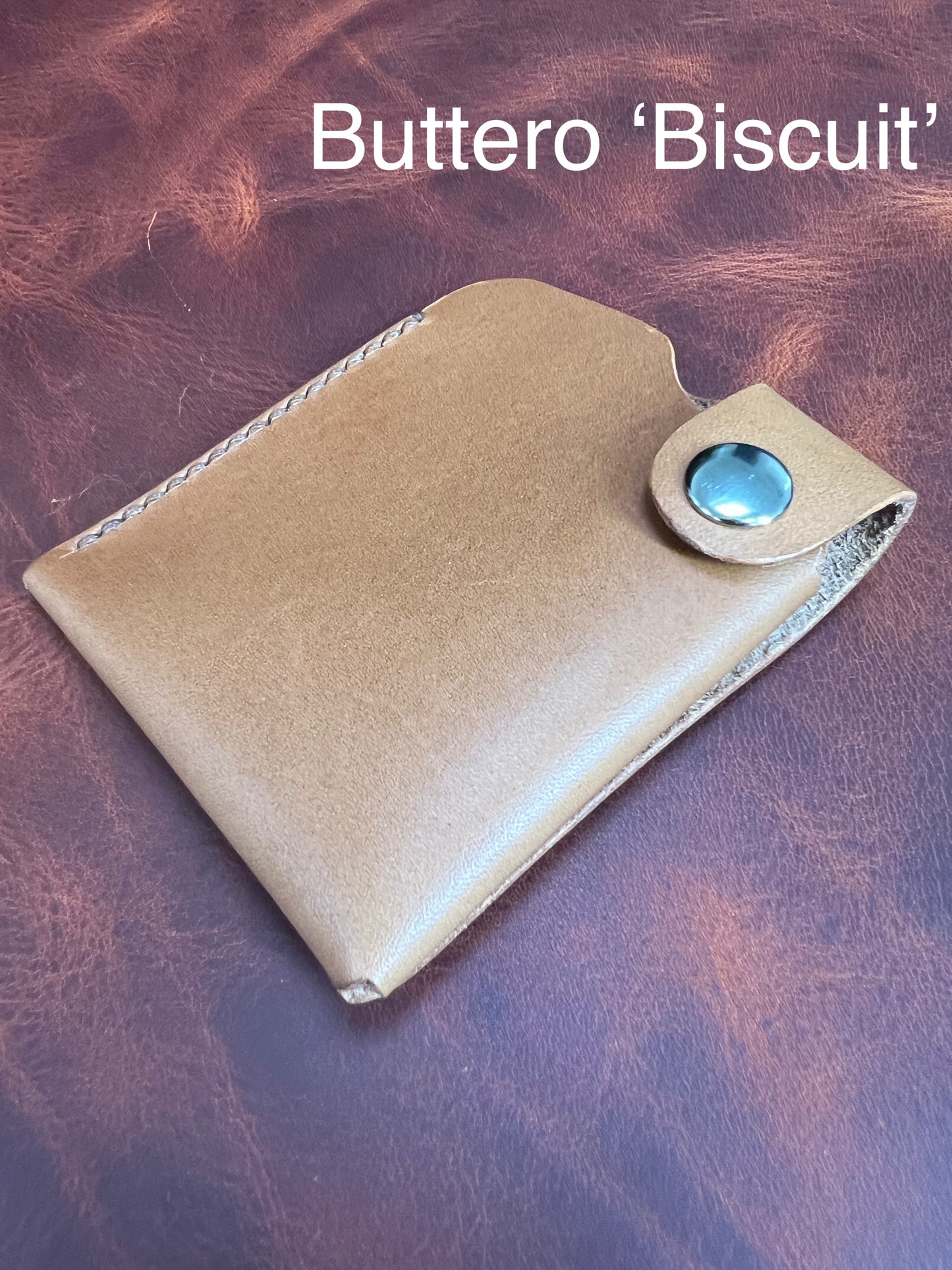 Bosun's leather wallet, minimalist handmade wallet