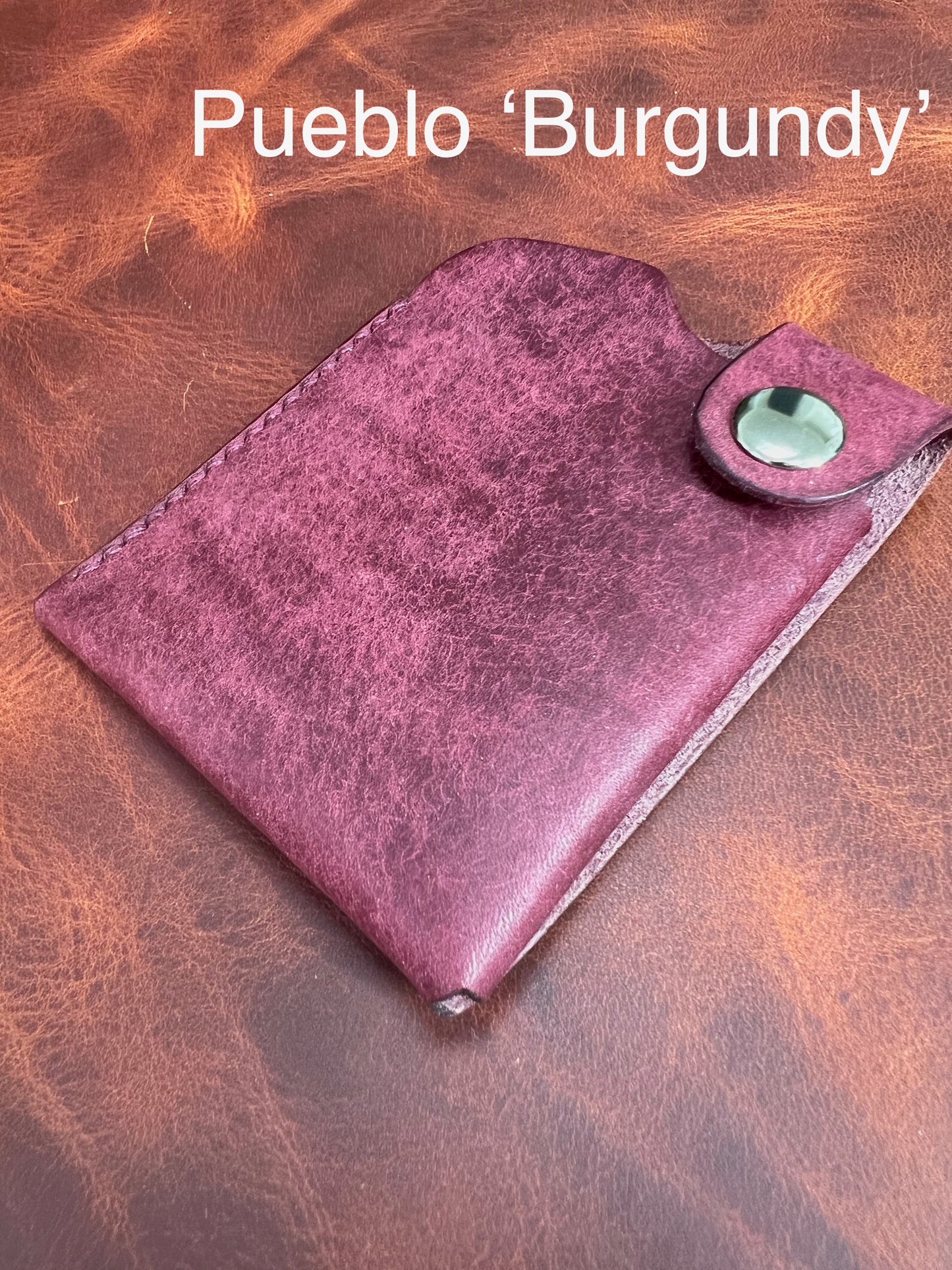 Bosun's leather wallet, minimalist handmade wallet
