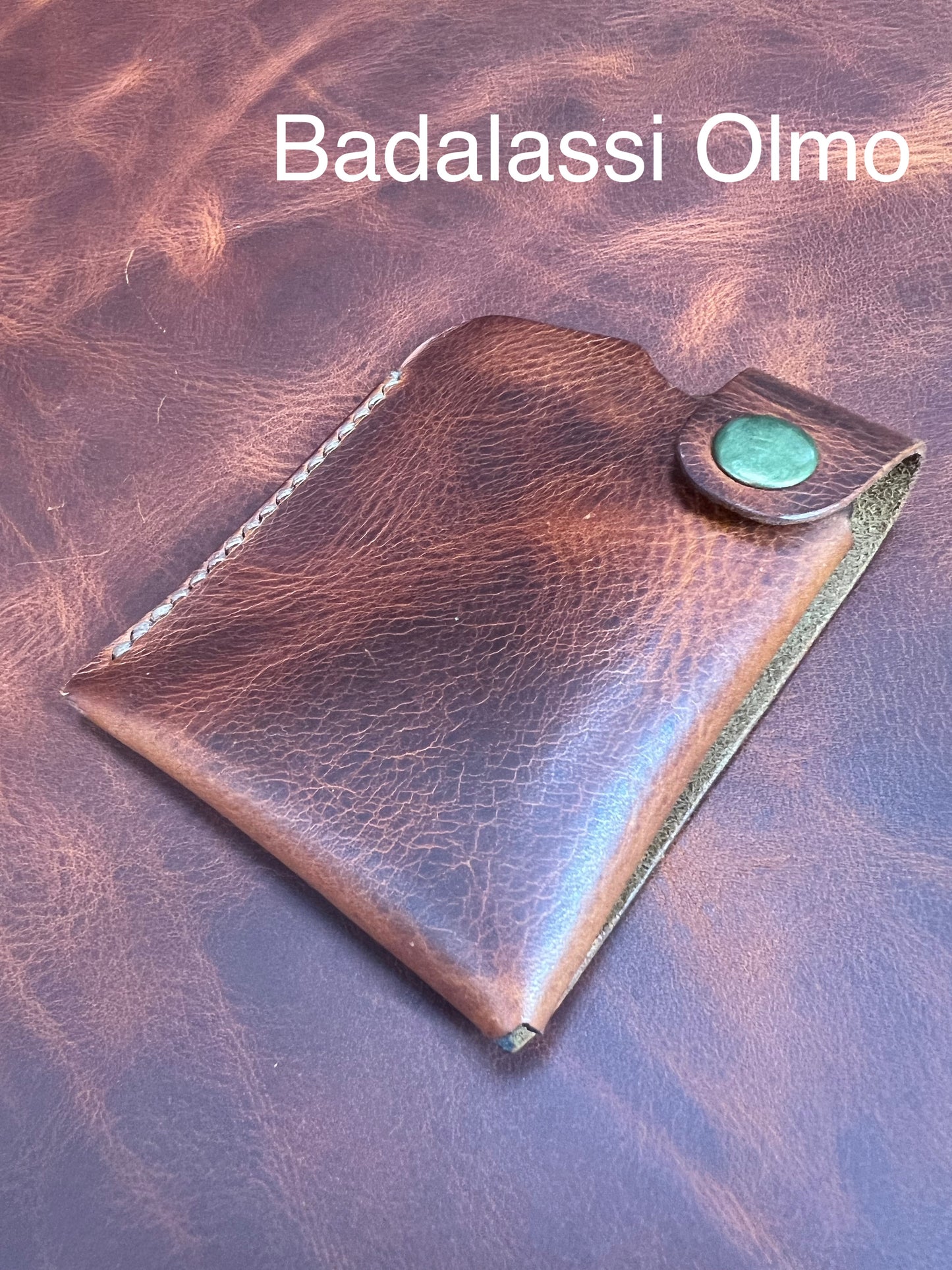 Bosun's leather wallet, minimalist handmade wallet