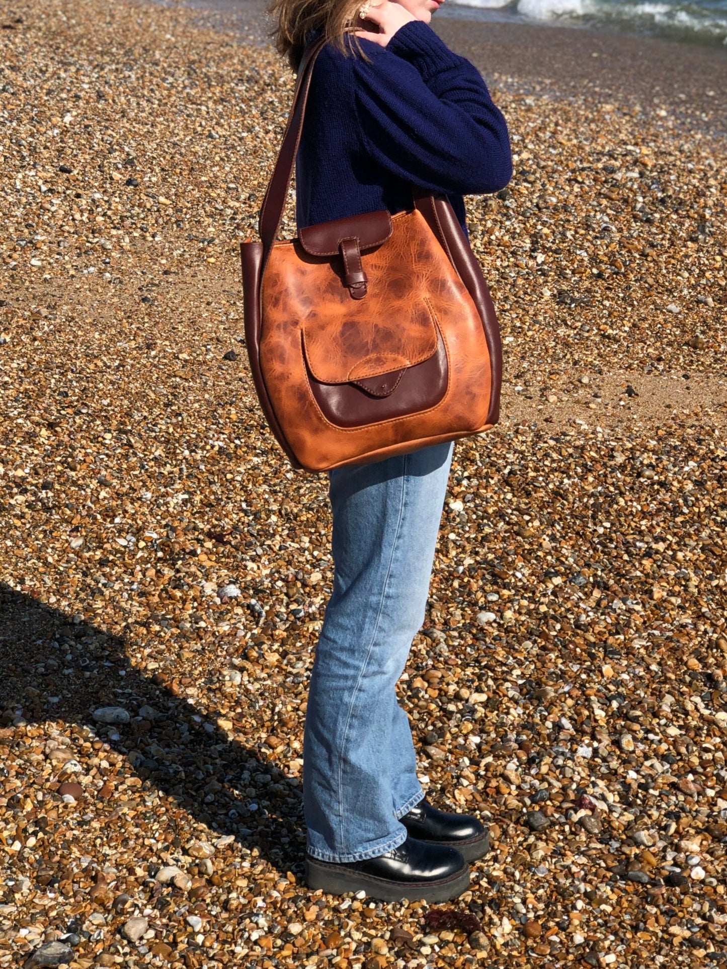 Horween leather shoulder bag
