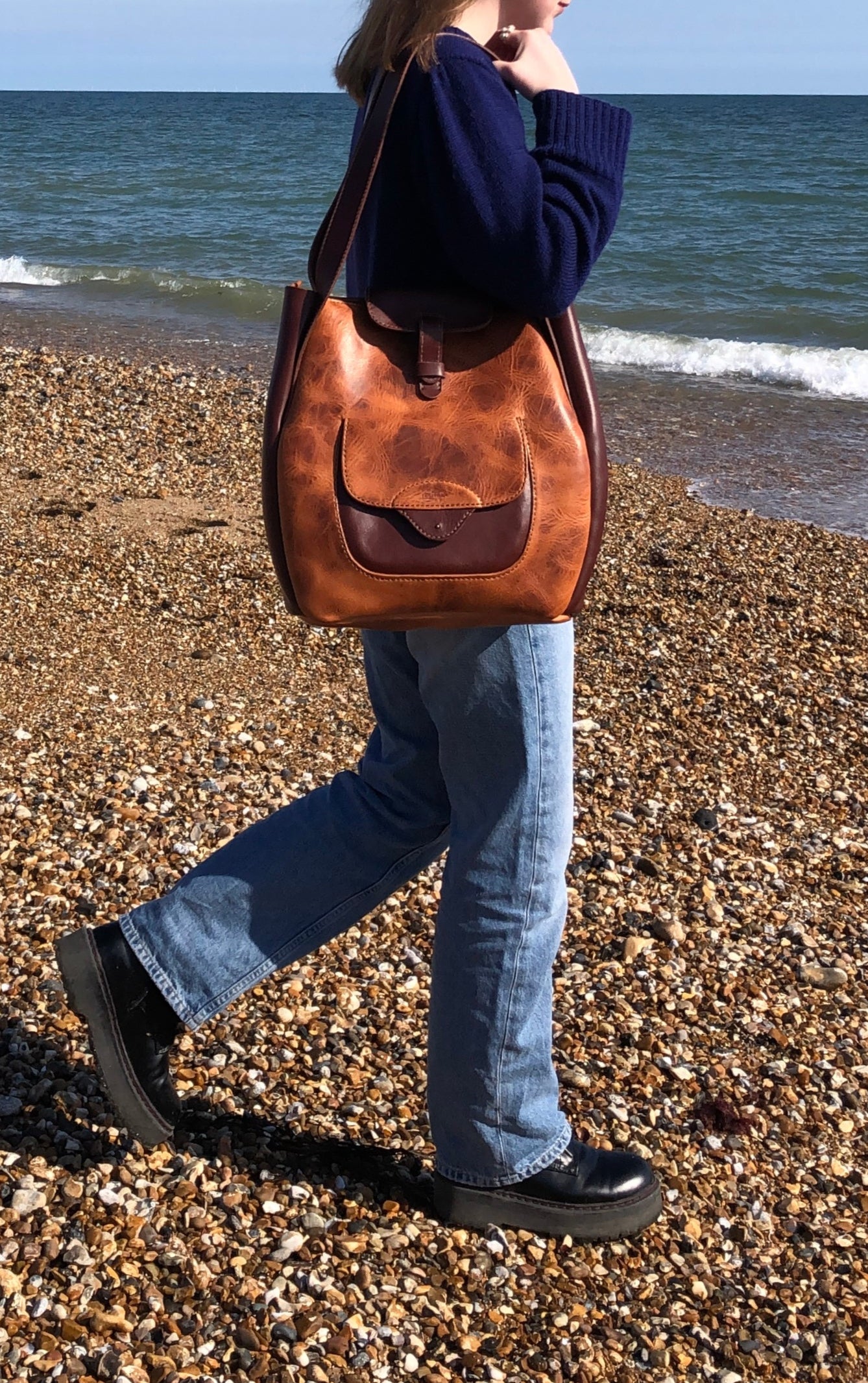 Horween leather shoulder bag